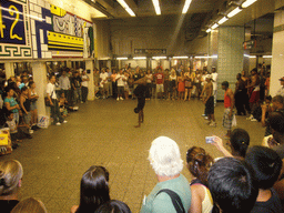 Breakdancing in the Times Square/42nd Street subway station