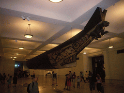 The Grand Gallery, with the Haida canoe, in the American Museum of Natural History