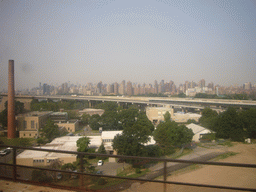 The skyline of Manhattan, from the train to Boston