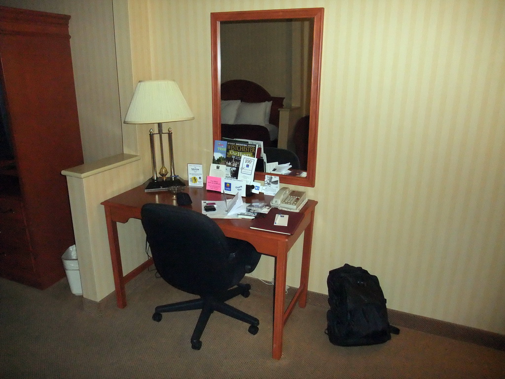 My room in the Comfort Inn & Suites Hotel in Hawthorne