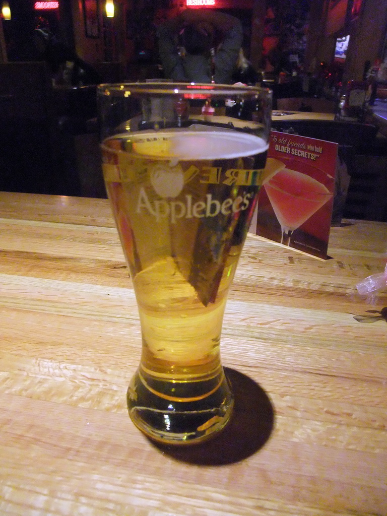 Beer at Applebee`s Neighborhood Grill & Bar in Hawthorne