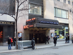 The NBC Studios entrance to the GE Building of Rockefeller Center at West 50th Street