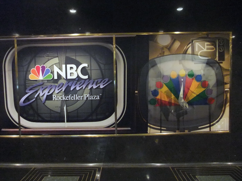 NBC poster in the GE Building of Rockefeller Center