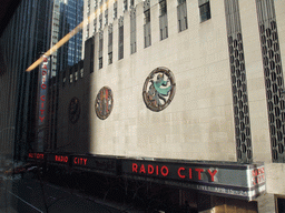 The Radio City Music Hall, viewed from the GE Building of Rockefeller Center