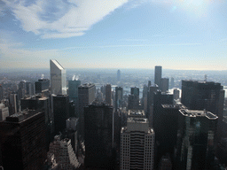 East side of Manhattan with the Citigroup Center and the East River, viewed from the `Top of the Rock` Observation Deck at the GE Building of Rockefeller Center