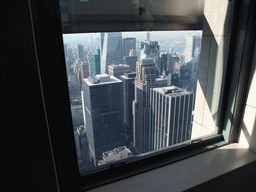 newyork_2_088 - 237 kb - 1024x768 - The Bank of America Tower and the Condé Nast Building and surroundings, viewed through a window at the `Top of the Rock` Observation Deck at the GE Building of Rockefeller Center The Bank of America Tower and the Condé Nast Building and surroundings, viewed through a window at the `Top of the Rock` Observation Deck at the GE Building of Rockefeller Center