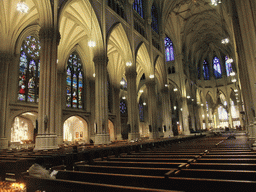 Nave and apse at Saint Patrick`s Cathedral