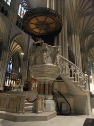 The pulpit at Saint Patrick`s Cathedral