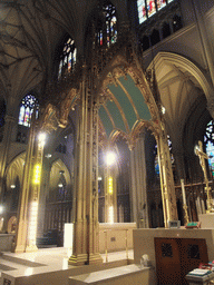 The high altar with baldachin at Saint Patrick`s Cathedral