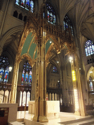 The high altar with baldachin at Saint Patrick`s Cathedral