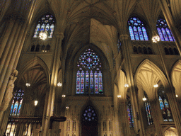 South transept with the Saint Patrick Window at Saint Patrick`s Cathedral