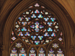 Saint Patrick Window at the south transept at Saint Patrick`s Cathedral