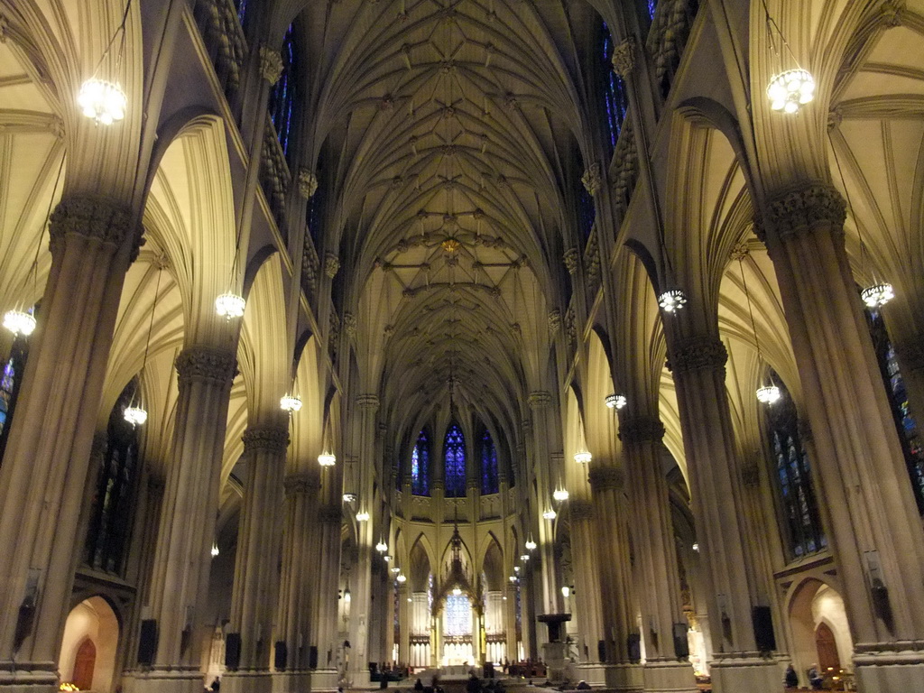 Nave at Saint Patrick`s Cathedral