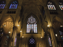 North transept with the Window of the Blessed Virgin Mary at Saint Patrick`s Cathedral