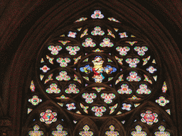Window of the Blessed Virgin Mary at the north transept at Saint Patrick`s Cathedral