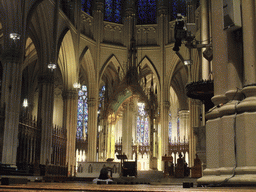 The high altar with baldachin at Saint Patrick`s Cathedral