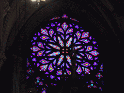 The rose window at Saint Patrick`s Cathedral
