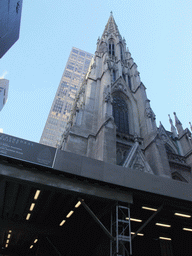 Southwest side of Saint Patrick`s Cathedral