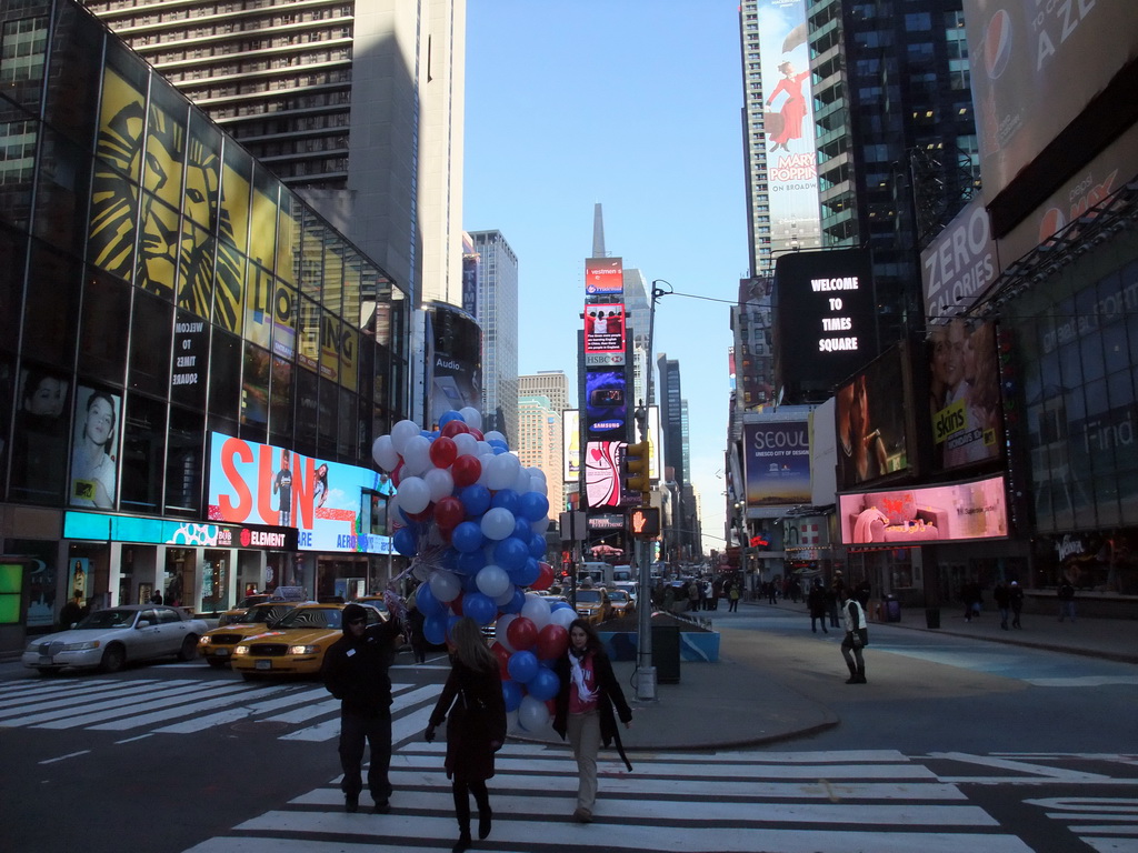Balloon salesmen at Times Square