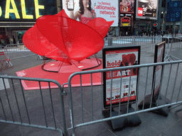 Valentines Day heart at Times Square