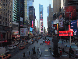 Times Square, viewed from the red steps at Times Square