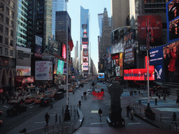 Times Square, viewed from the red steps at Times Square