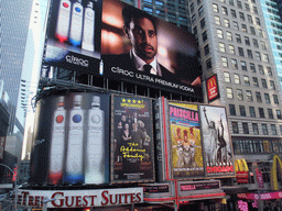 7th Avenue, viewed from the red steps at Times Square