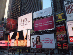 Broadway, viewed from the red steps at Times Square