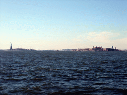 Liberty Island with the Statue of Liberty, and Ellis Island with the Ellis Island Immigration Museum