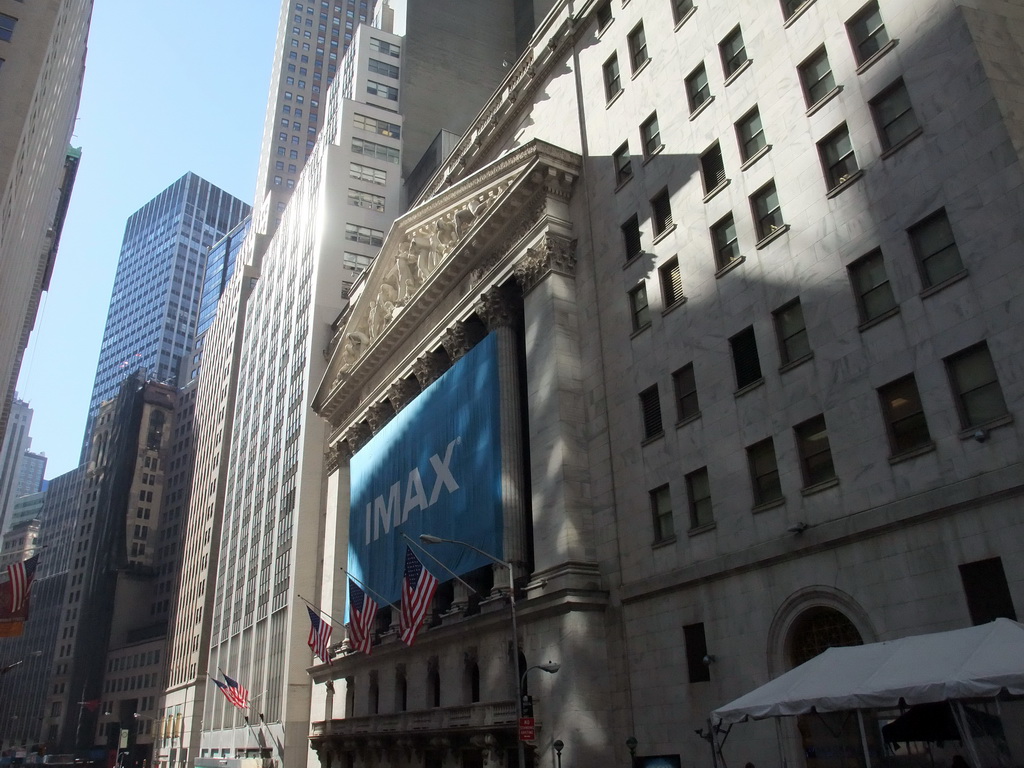 Front of the New York Stock Exchange at Broad Street