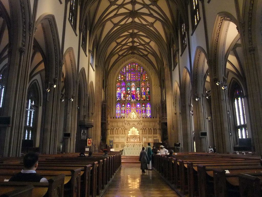 Nave and apse at Trinity Church