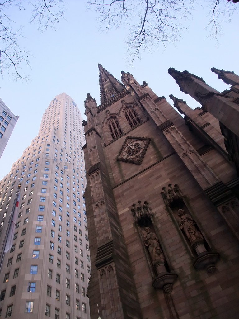 Trinity Church and the BNY Mellon Building