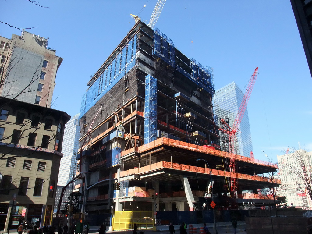 Four World Trade Center building, under construction