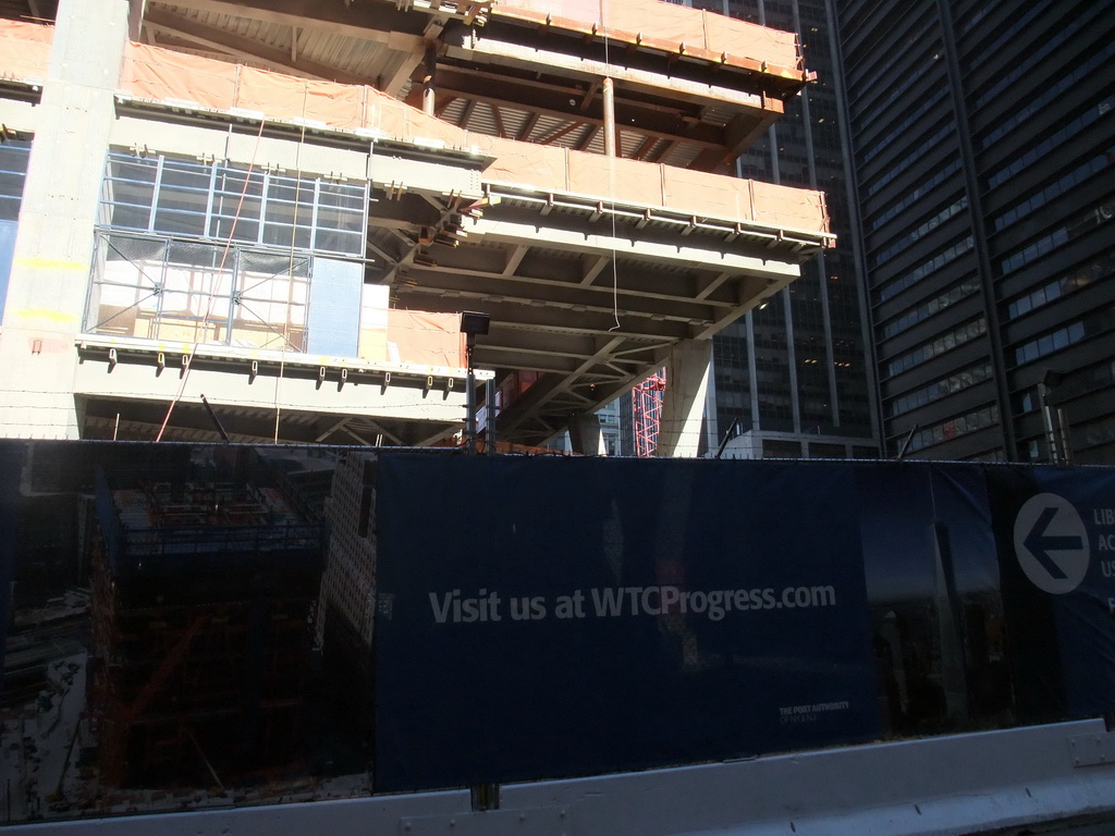 Four World Trade Center building, under construction