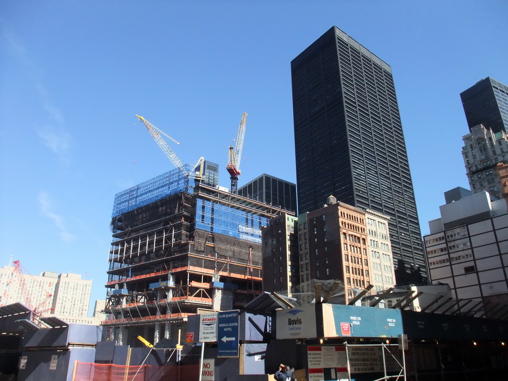 Four World Trade Center building, under construction