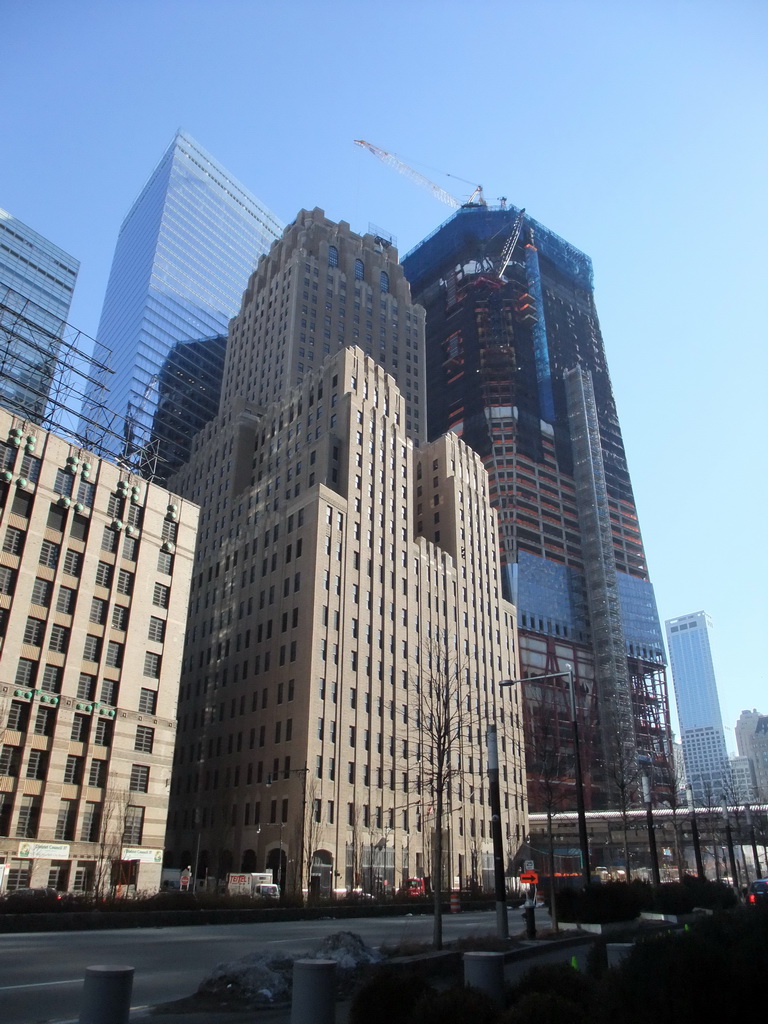 One World Trade Center building, under construction