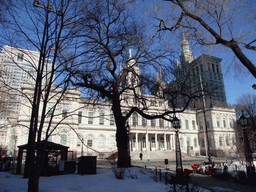 New York City Hall and the Manhattan Municipal Building