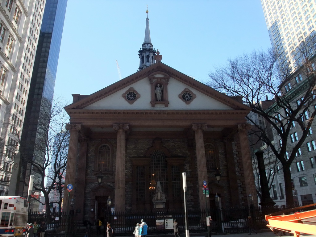 Front of Saint Paul`s Chapel