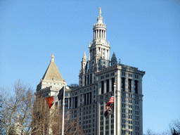 The Manhattan Municipal Building and the Thurgood Marshall U.S. Courthouse