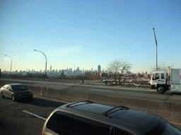 Skyline of Manhattan, viewed from the bus to JFK airport