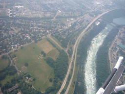 View from the helicopter on the Whirlpool Rapids