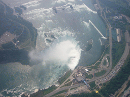 View from the helicopter on the Horseshoe Falls