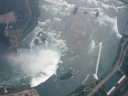 View from the helicopter on the Horseshoe Falls