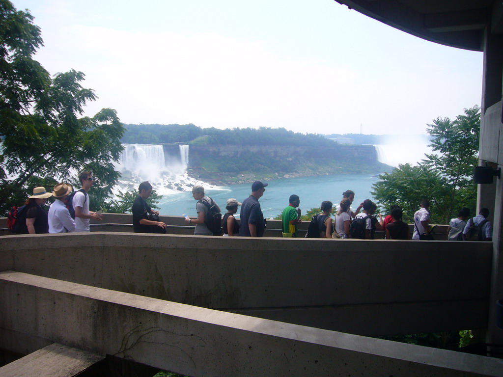 View on the Horseshoe Falls from the entrance building to the Maid of the Mist