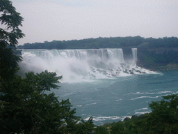 View on the American Falls from the entrance building to the Maid of the Mist