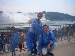 Tim and Miaomiao at the American Falls and the entrance to the Maid of the Mist