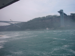 The Rainbow Bridge and the Maid of the Mist Oberservation Deck, from the Maid of the Mist boat