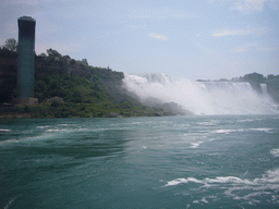 The American Falls and the Maid of the Mist Oberservation Deck, from the Maid of the Mist boat