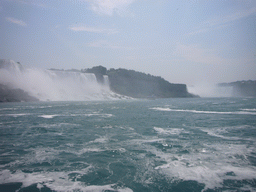 The American Falls and the Horseshoe Falls, from the Maid of the Mist boat