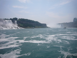 The American Falls and the Horseshoe Falls, from the Maid of the Mist boat